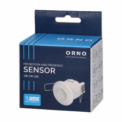 Orno Czujnik ruchu i obecności 360st. IP20, 800W, do sufitów podwieszanych, mini