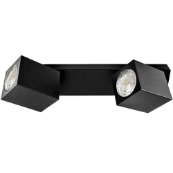 Lampa OSCAR-B/B czarna z czarnym przegubem 2xgu10 podwójna