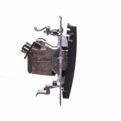 OSPEL IMPRESJA Gniazdo komputerowe podwójne kat.6a antracyt GPK-2Y/T6AE/m/5