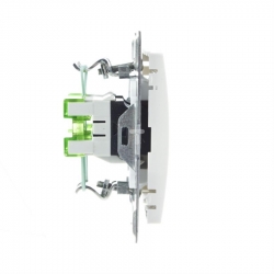 OSPEL IMPRESJA Gniazdo teleinformatyczne RJ11 + RJ45 kat.6 ecru