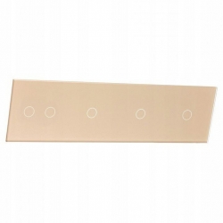 Livolo SZAMPAŃSKI METALIZOWANY PANEL SZKLANY 1+1+1+2 701112-63