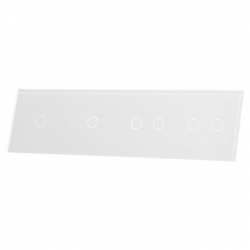 Livolo BIAŁY PANEL SZKLANY 1+1+2+2 701122-61