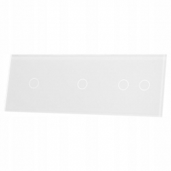 Livolo BIAŁY PANEL SZKLANY 1+1+2 70112-61