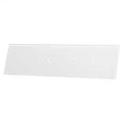 Livolo BIAŁY PANEL SZKLANY 1+2+1+2 701212-61
