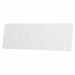 Livolo BIAŁY PANEL SZKLANY 1+2+1 70121-61