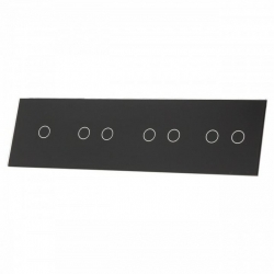 Livolo CZARNY PANEL SZKLANY 1+2+2+2 701222-62