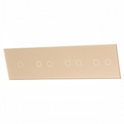Livolo SZAMPAŃSKI METALIZOWANY PANEL SZKLANY 1+2+2+2 701222-63
