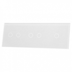 Livolo BIAŁY PANEL SZKLANY 1+2+2 70122-61