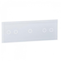 Livolo BIAŁY PANEL SZKLANY 2+1+2 70212-61