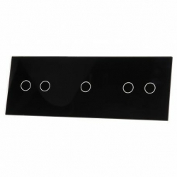 Livolo CZARNY PANEL SZKLANY 2+1+2 70212-62