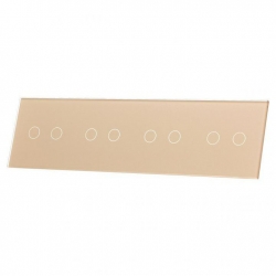 Livolo SZAMPAŃSKI METALIZOWANY PANEL SZKLANY 2+2+2+2 702222-63