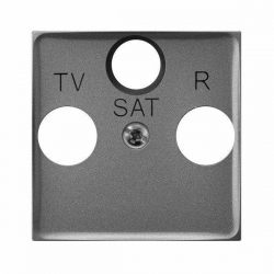OSPEL ARIA SZARY MAT Pokrywa gniazda RTVV-SAT końcowego PGPA-US/70