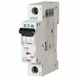 EATON Wyłącznik nadprądowy 1P D 40A 6kA AC PL6-D40/1 286549
