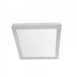 Plafon Modesto kwadrat LED 24W chrom 2400lm 3000K aluminium