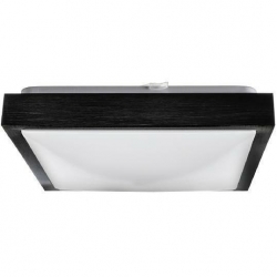 Plafon oprawa Samira-S 2 x E27 kwadrat lampa aluminiowa 300 x 300mm czarna