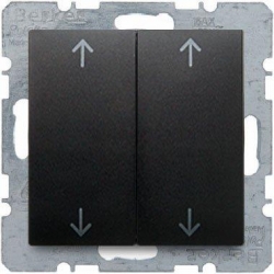 HAGER POLO Berker B,3/B.7 przycisk podw. żaluzjowy antracyt mat 53503404+16441606