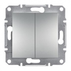 SCHNEIDER ELECTRIC ASFORA Przycisk podwójny zwierny dzwonkowy zaciski śrubowe aluminium EPH1100361