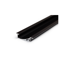 Profil Flat8 H/UX 1m czarny anodowany