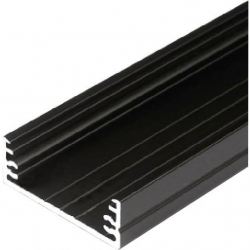 Profil WIDE24 2m czarny G/W szeroki