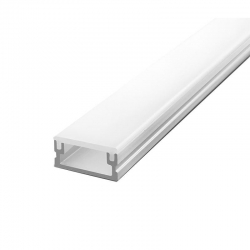 Profil STEPLUX 1m podłogowy + klosz KLIK niski (do taśmy led o szerokości max 12mm) anodowany