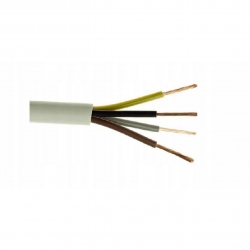 Zamel OWY 4x1,5mm2 H05VV-F biały 1m kabel przewód okrągły warsztatowy 300V