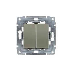KOS-ELEKTRO SYSTEM DANTE przycisk podwójny dzwonek satyna 455020