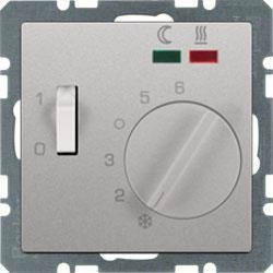 HAGER POLO Berker Q.1 Q.3 Q.7 Regulator temperatury podłogowy alu aksamit z sondą 20346084
