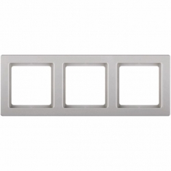 HAGER POLO Berker Q.1 Ramka potrójna pozioma / pion aluminium aksamit 10136084