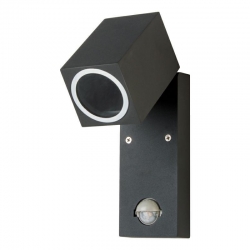 Lampa ogrodowa QUAZAR 15 LX czarna 1x gu10 z czujnikiem ruchu