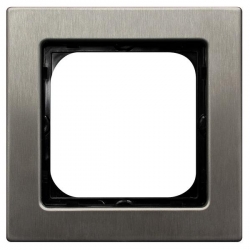 OSPEL SONATA Ramka pojedyncza stal inox pozioma i pionowa metal R-1RM/37