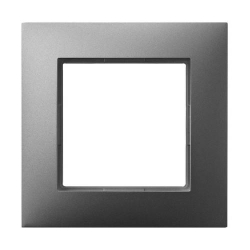 OSPEL ARIA SZARY MAT Ramka pojedyncza R-1U/70