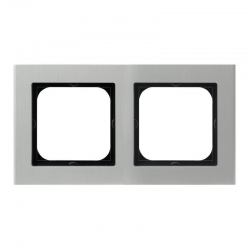 OSPEL SONATA Ramka podwójna aluminium pozioma i pionowa matal 6mm R-2RA/35