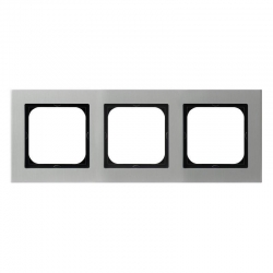 OSPEL SONATA Ramka potrójna aluminium pozioma i pionowa metal 6mm R-3RA/35
