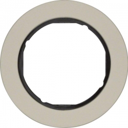 HAGER POLO Berker Serie R.classic Ramka 1-krotna stal czarny środek 10112004