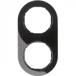 HAGER POLO Berker Serie R.classic Ramka podwójna czarna 10122045