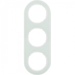HAGER POLO Berker Serie R.classic Ramka 3-krotna szkło białe 10132009