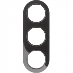 HAGER POLO Berker Serie R.classic Ramka potrójna czarna 10132045