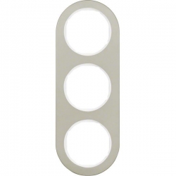 HAGER POLO Berker Serie R.classic Ramka 3-krotna aluminium biały środek 10132074