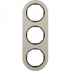 HAGER POLO Berker Serie R.classic Ramka 3-krotna alumin. czarny środek 10132084