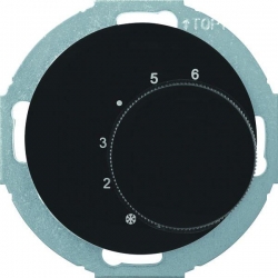 HAGER POLO Berker R.classic Regulator temp. pom. st.zmienny czarny 20262035