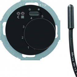 HAGER POLO Berker R.classic Regulator temp. podłogi czarny 20342035