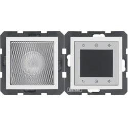 HAGER POLO Berker B.Kwadrat Radio Touch biały połysk S.1/B.3/B.7 Glas komplet radio + głośnik 28808989