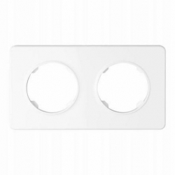 Premiumlux PREMIUMLINE ramka plastikowa podwójna biała OVA1002W