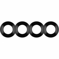 HAGER POLO Berker 1930 Ramka 4-krotna łączona czarna 2 x 138141 + 2 x 138151