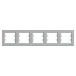 SCHNEIDER ELECTRIC ASFORA Ramka pięciokrotna pozioma aluminium EPH5800561
