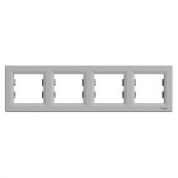 SCHNEIDER ELECTRIC ASFORA Ramka poczwórna pozioma aluminium EPH5800461