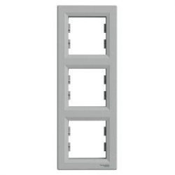SCHNEIDER ELECTRIC ASFORA Ramka potrójna pionowa aluminium EPH5810361