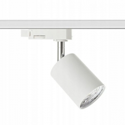 Lampa SIENA-Track-ALU-W/S-3F biała ze srebrnym przegubem 1xgu10 LUXsystem-3F (na szynę trzyfazową)
