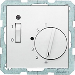 HAGER POLO Berker B.3/B.7 Regulator temp pomieszczenia biały mat 20301909
