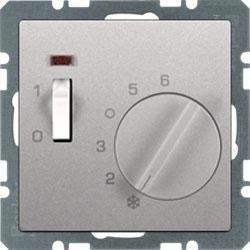 HAGER POLO Berker Q.1 Q.3 Q.7 Regulator temperatury alu aksamit 20306084